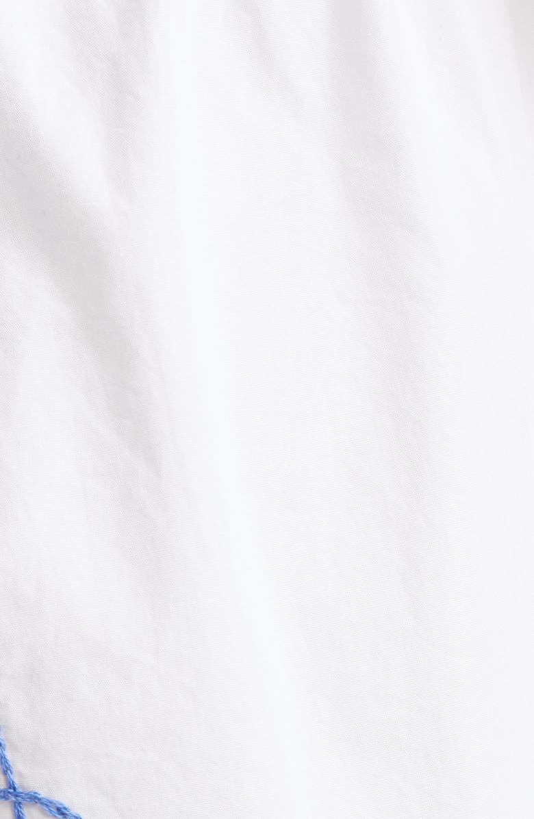 Bode Lucky Baby Shorts, Alternate, color, White/ Blue