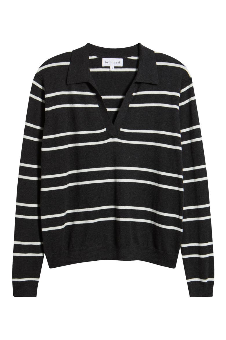 Stripe Sweater, Main, color, GRAPHITE STRIPE