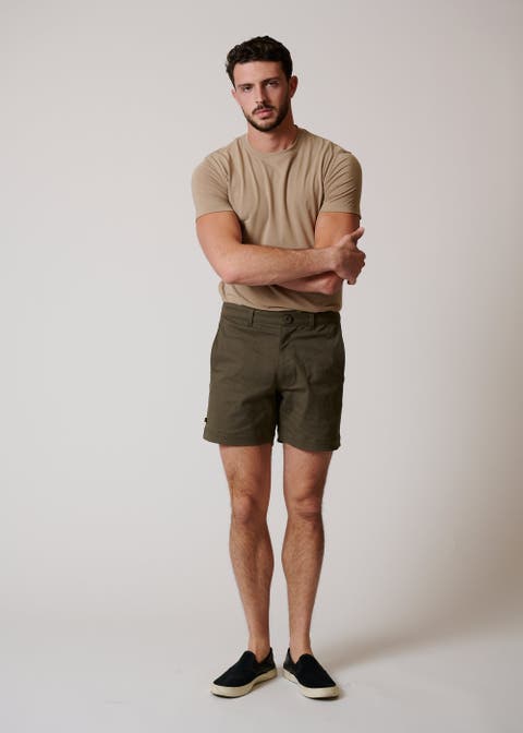 Stretch Cotton Chino Shorts