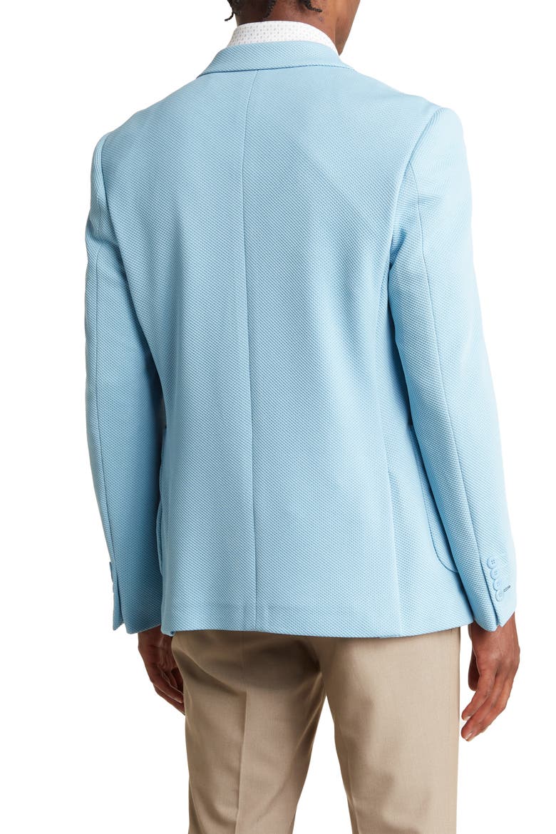 Performance Two-Button Waffle Sport Coat, Alternate, color, SKY BLUE