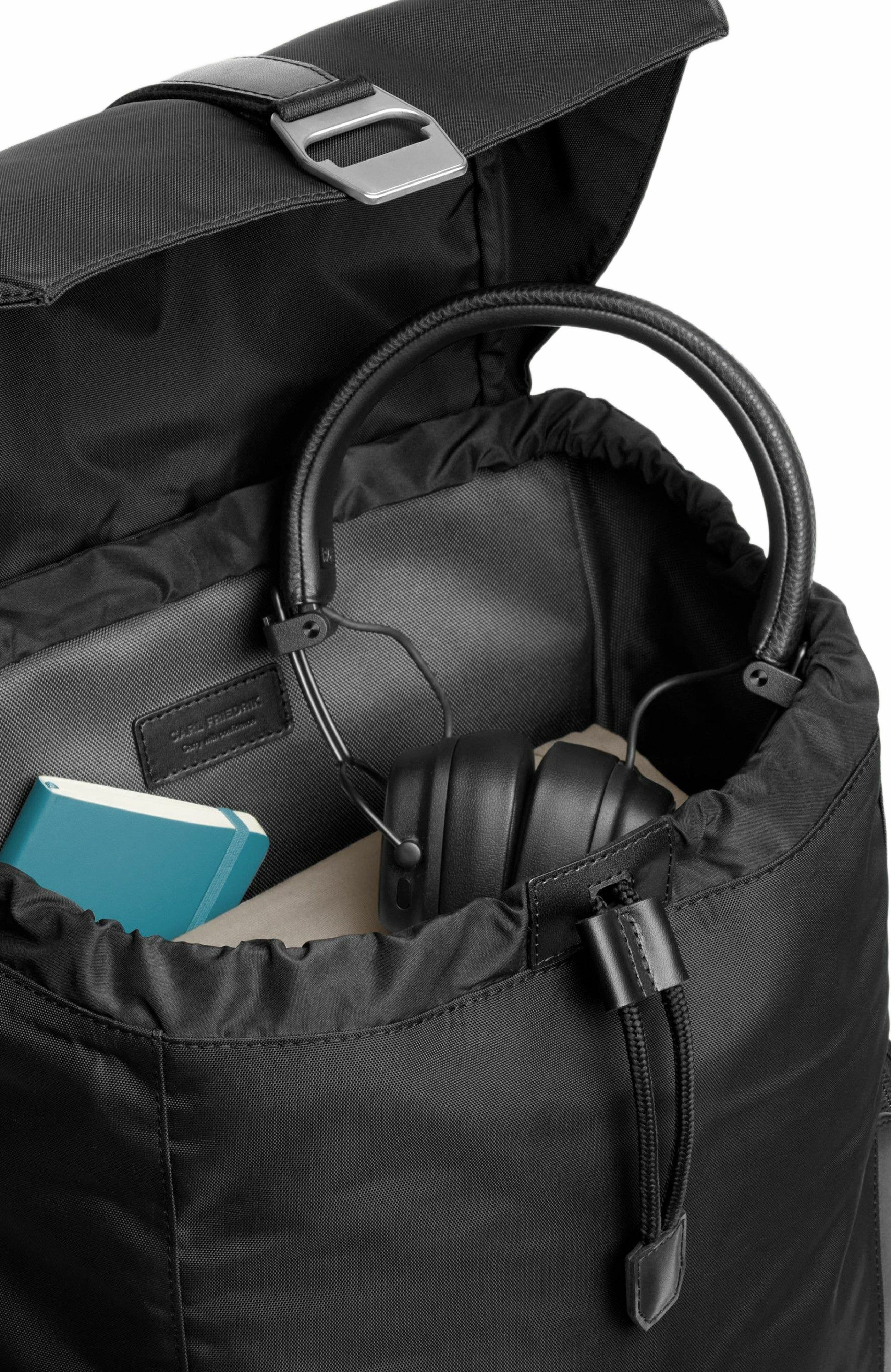 Carl Friedrik Traverse Backpack Nylon, Alternate, color, Black