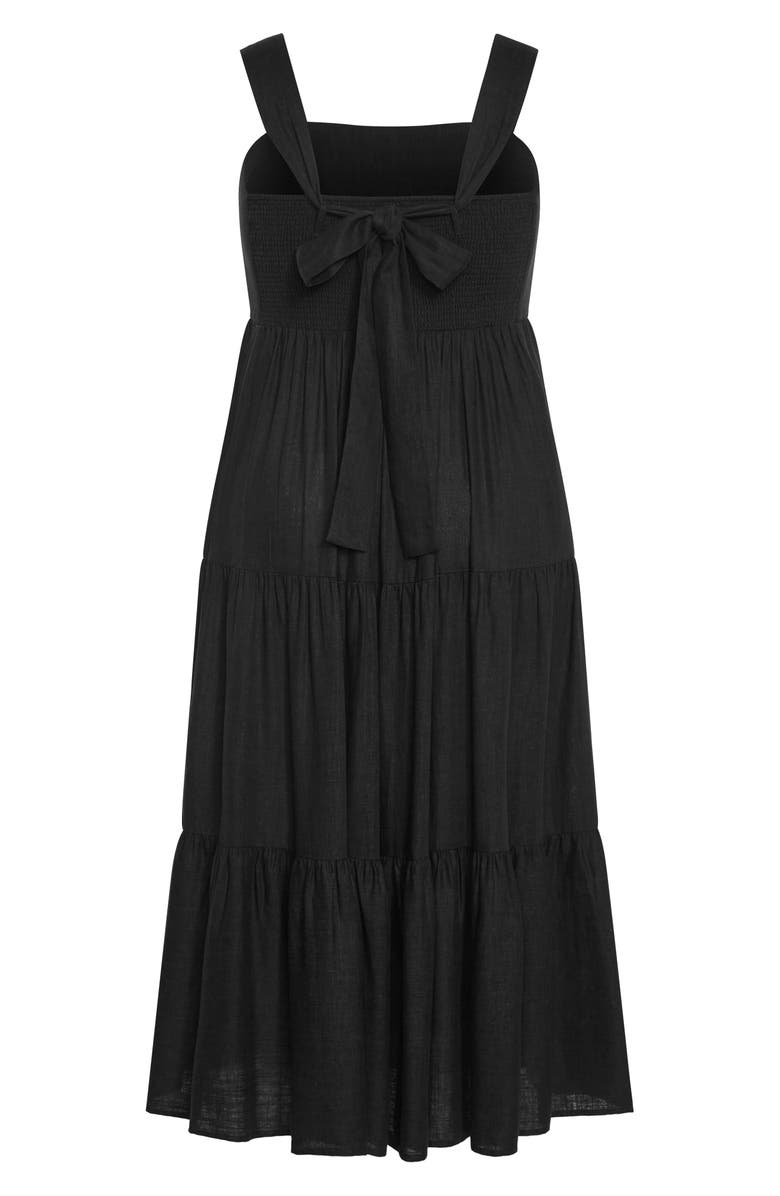 City Chic Livvy Maxi Sundress, Alternate, color, Black