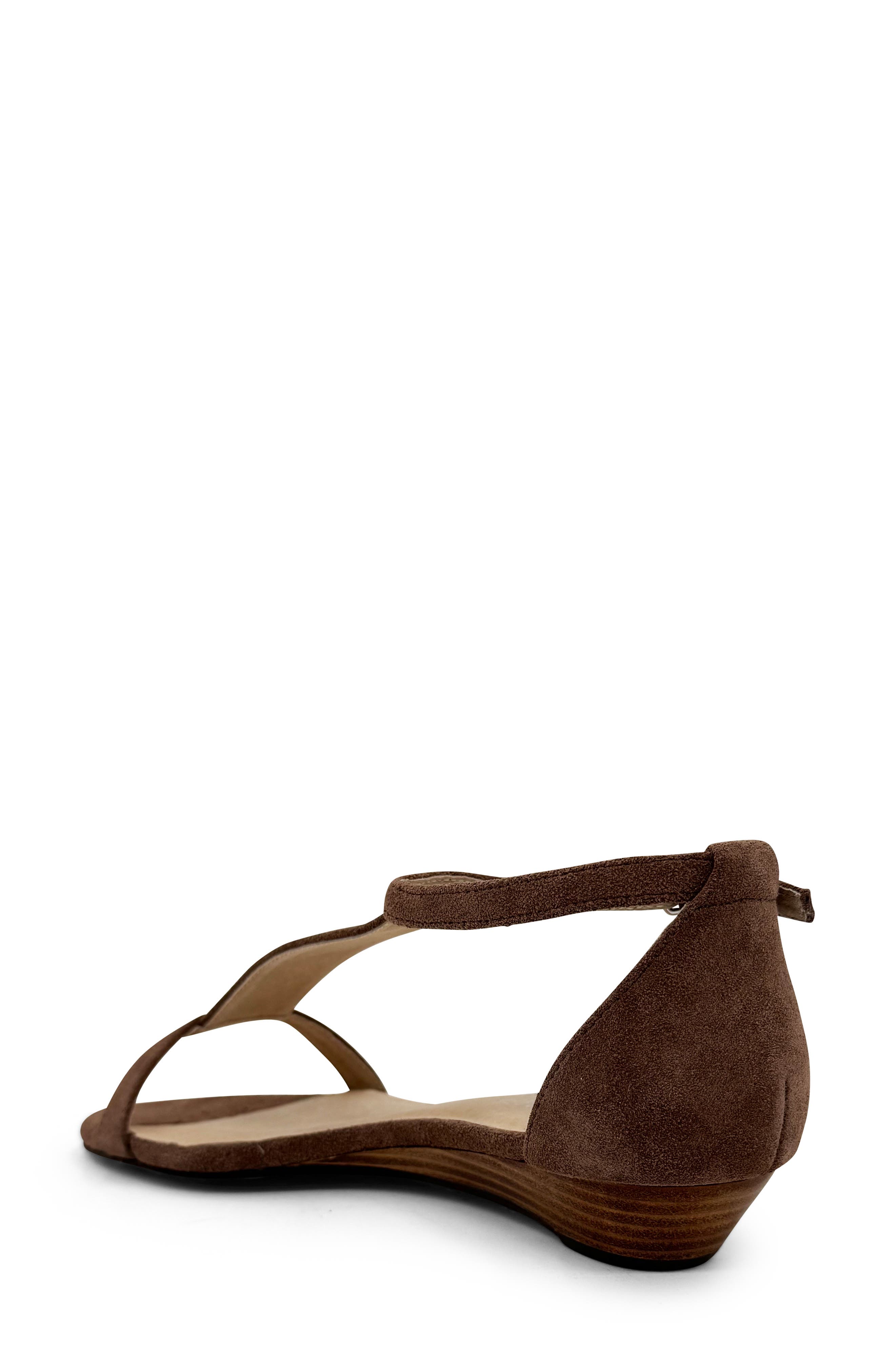CHELSEA CREW Samira Wedge Sandal, Alternate, color, Taupe Suede