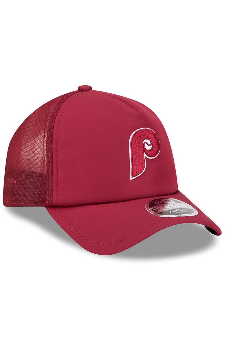 New Era Men's New Era Maroon Philadelphia Phillies 2026 Batting Practice Alternate Apex 9FORTY Adjustable Hat, Alternate, color, Maroon