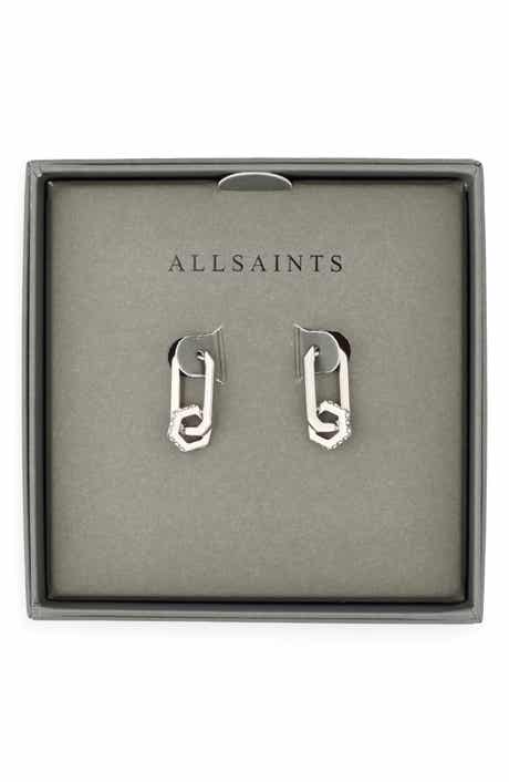 Hexagon Huggie Hoop Earrings