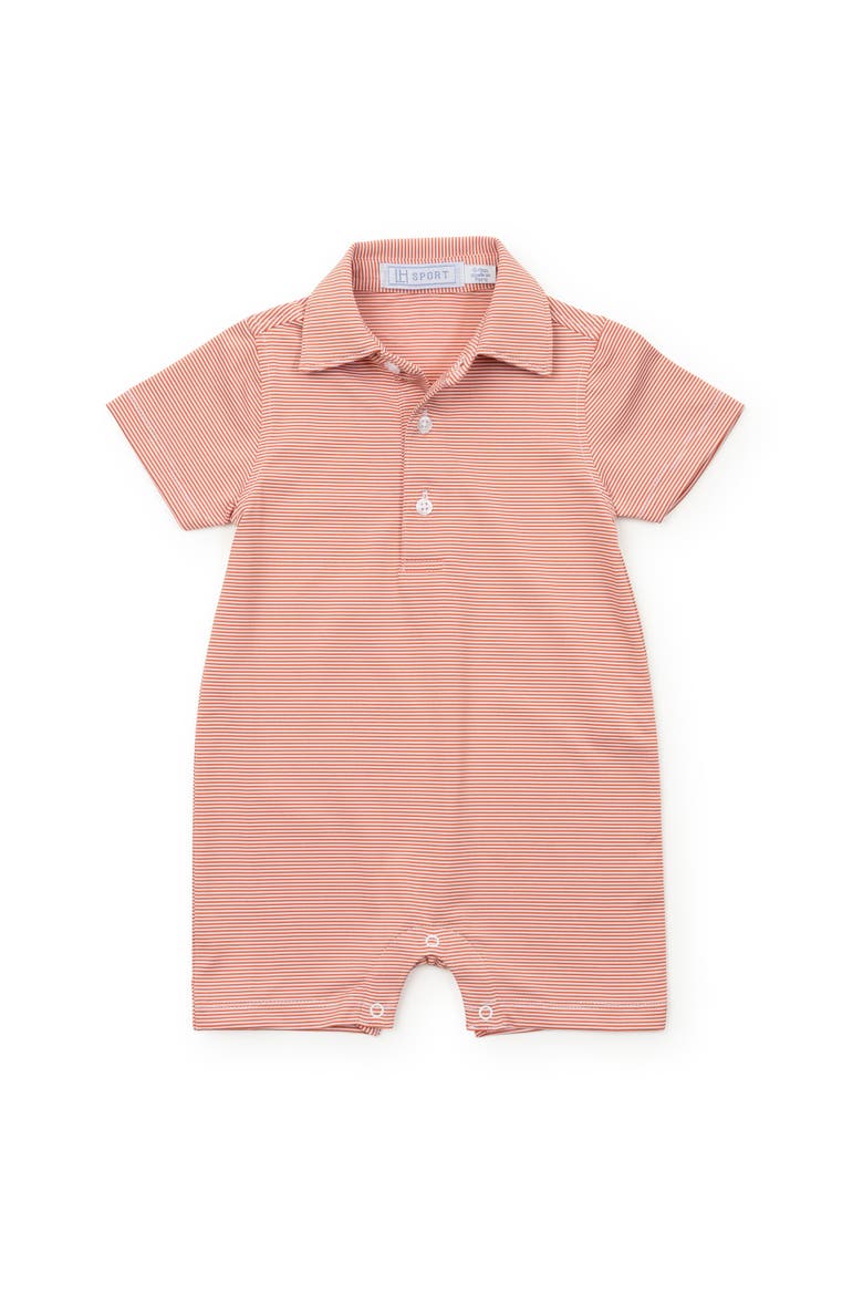 Austin Boys' Polo Shortall by LH Sport, Main, color, Orange Stripes