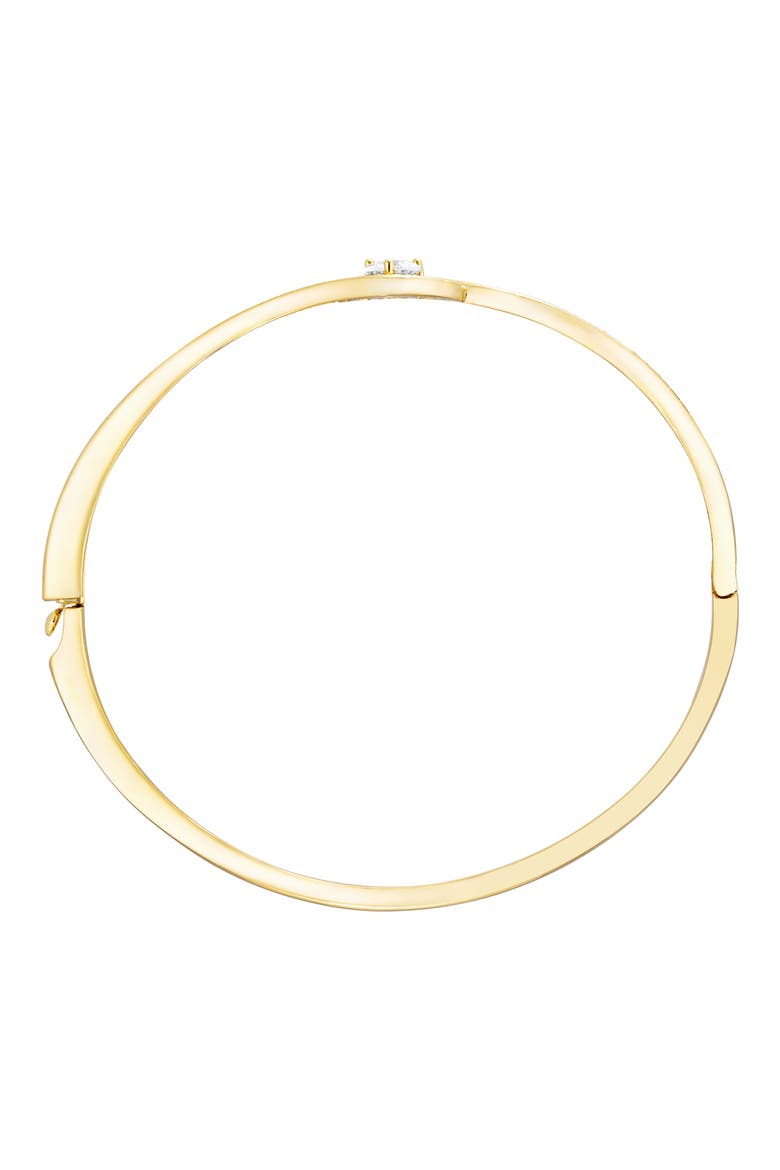 Cubic Zirconia Bangle, Alternate, color, GOLD