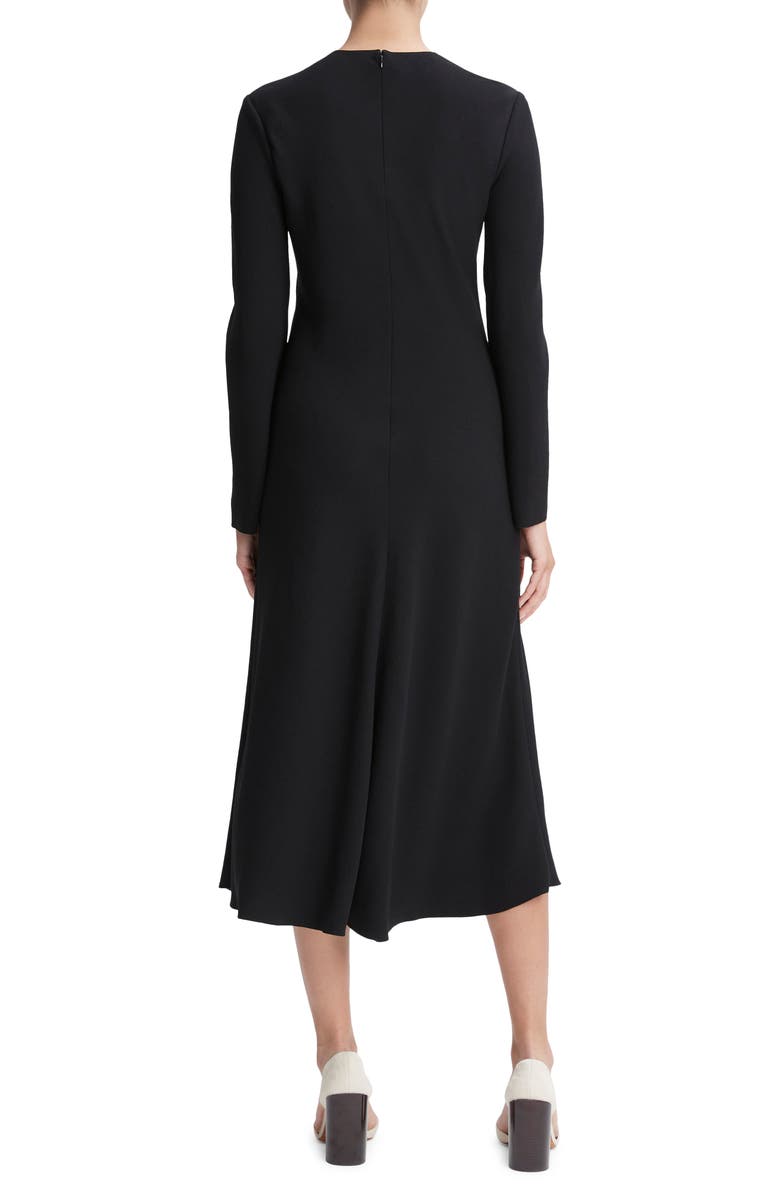 Vince Bias Cut Long Sleeve Dress, Alternate, color, 