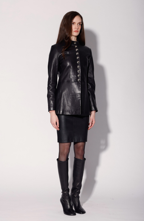 Walter Baker Isabella Leather Jacket In Animal Print