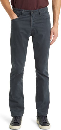 Everett Sueded Stretch Sateen Slim Straight Leg Pants