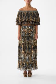 Camilla Pleated Midi Skirt