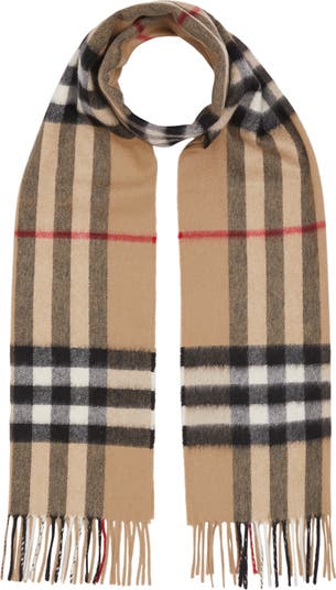 スカーフ Giant Icon Cashmere Scarf Burberry Giant Icon Check Cashmere Scarf | Nordstrom