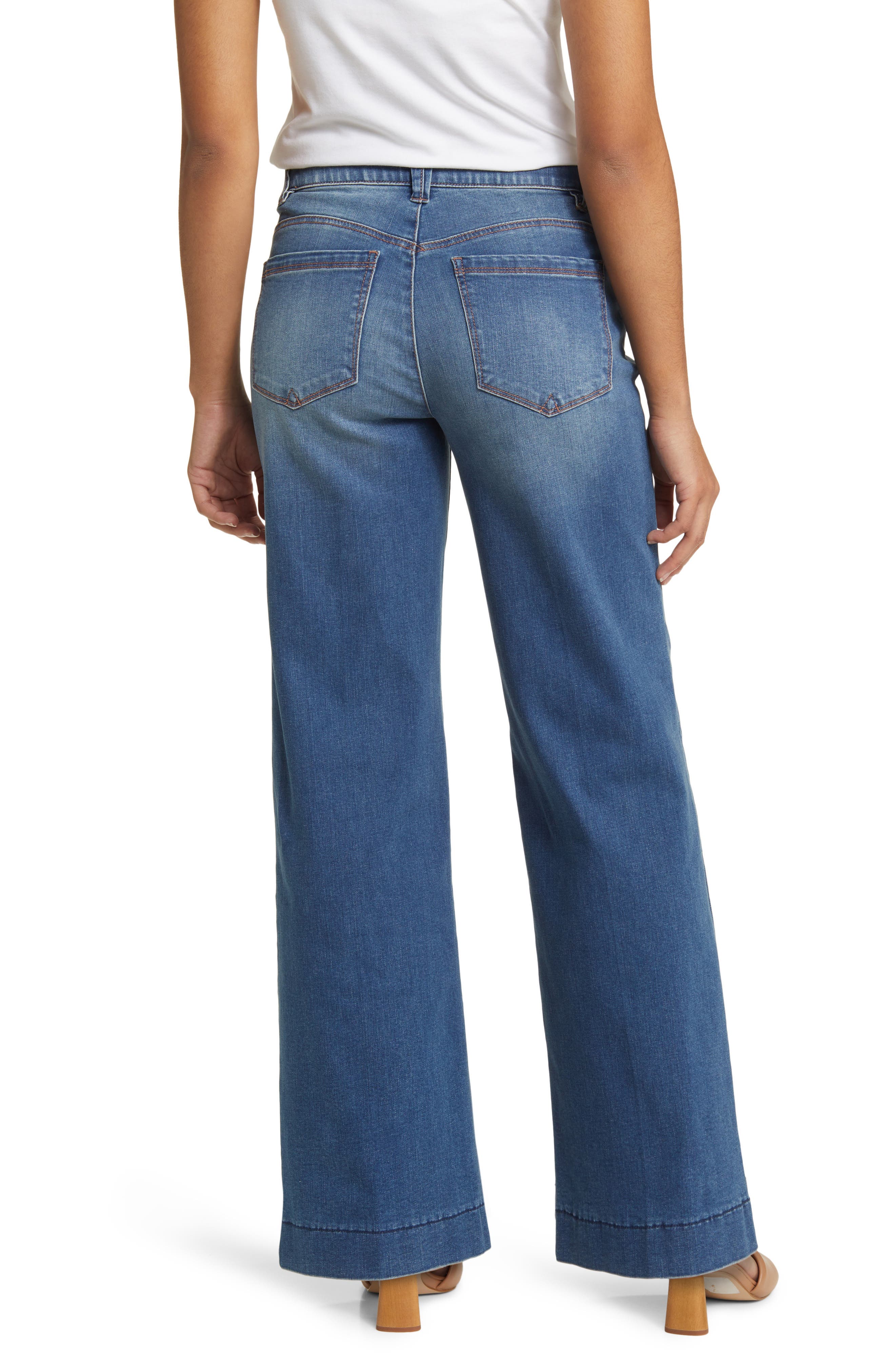 Wit & Wisdom Sam High Waist Wide Leg Jeans — фото 2