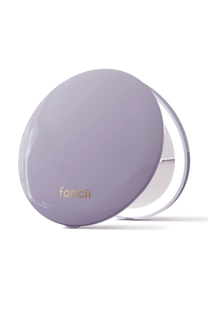Fancii Mini Taylor Led Compact Mirror In Purple