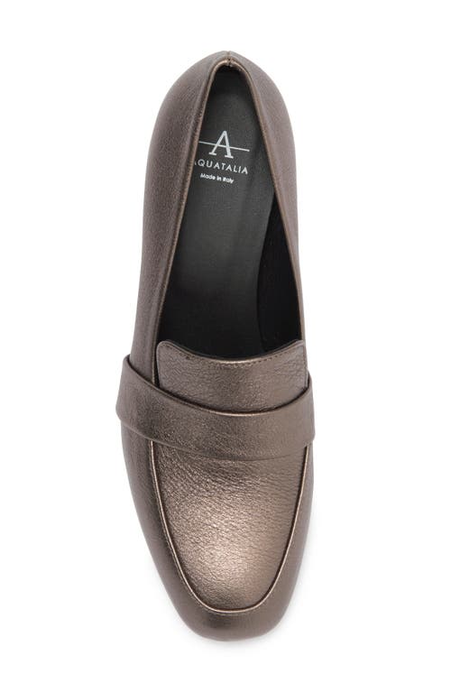 Aquatalia Tamry Block Heel Pump In Bronze