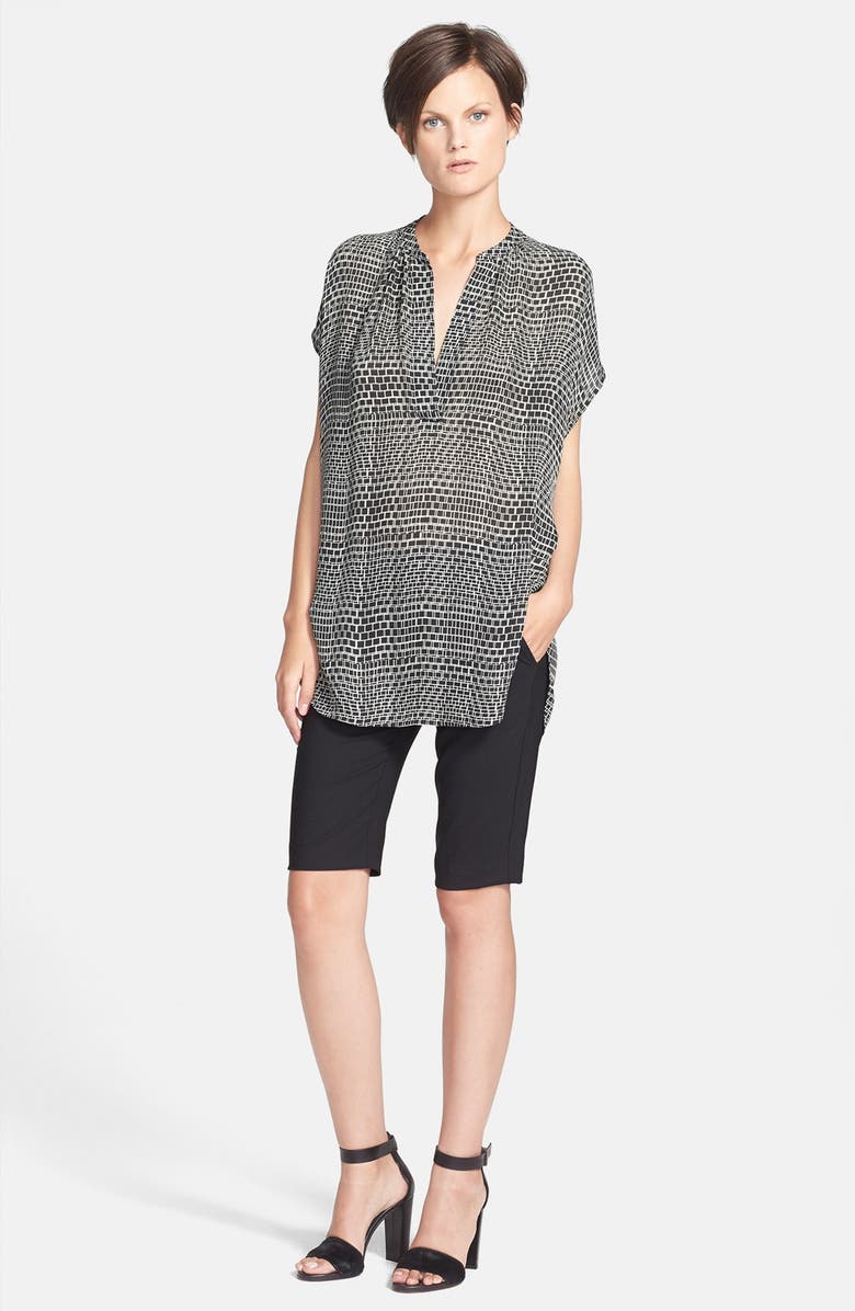 Vince 'Popover Ladder' Print Silk Blouse, Alternate, color, 