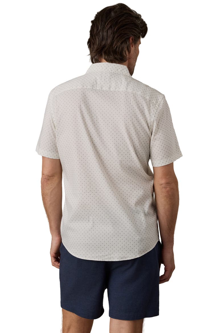 Movement Short Sleeve Button-Up Shirt, Alternate, color, BLUE STONE ISLANDS