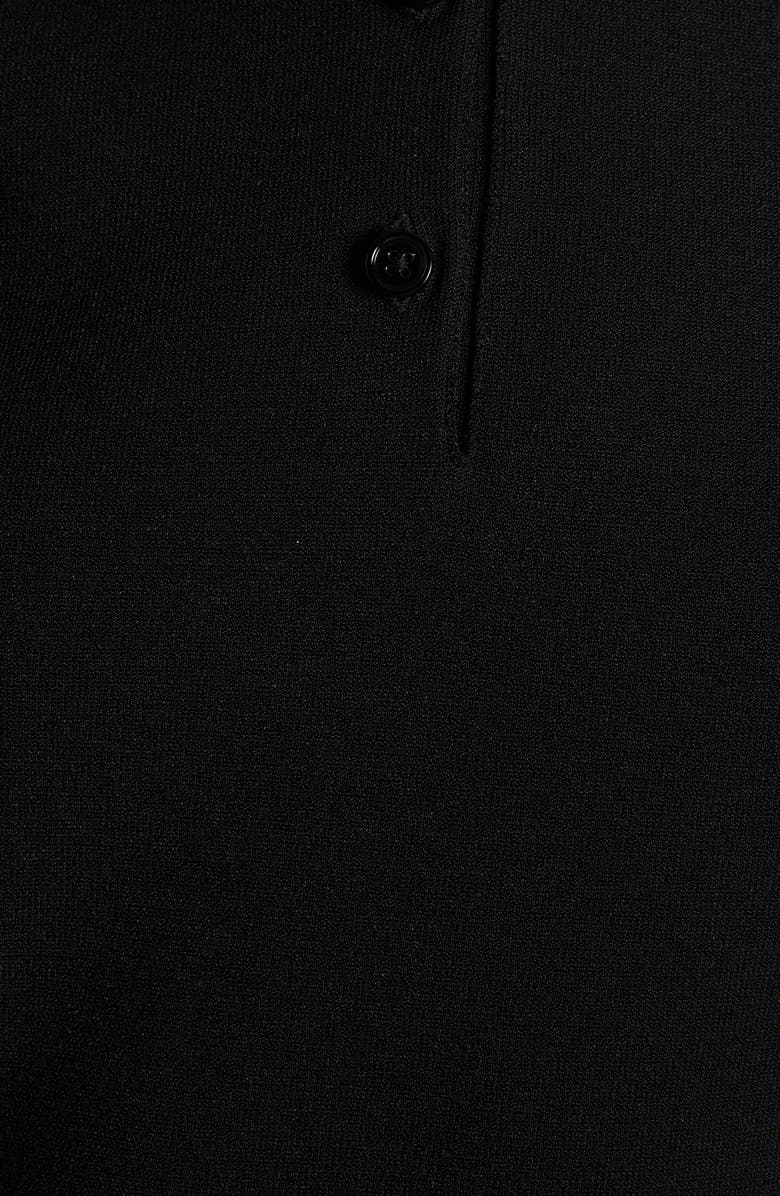 McQueen Lace Trim Polo, Alternate, color, Black