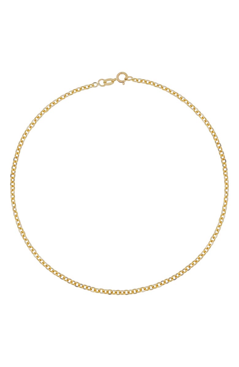 Bony Levy 14K Gold Chain Anklet, Main, color,