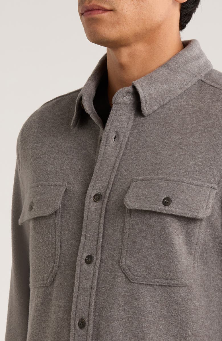 7 Diamonds Generation Stretch Flannel Button-Up Shirt, Alternate, color, Grey
