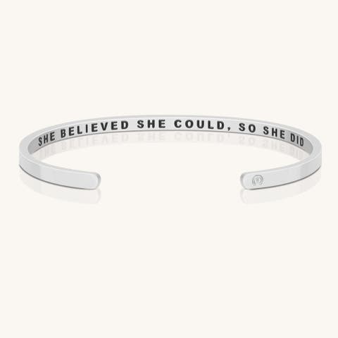 She Believed She Could, So She Did bracelet