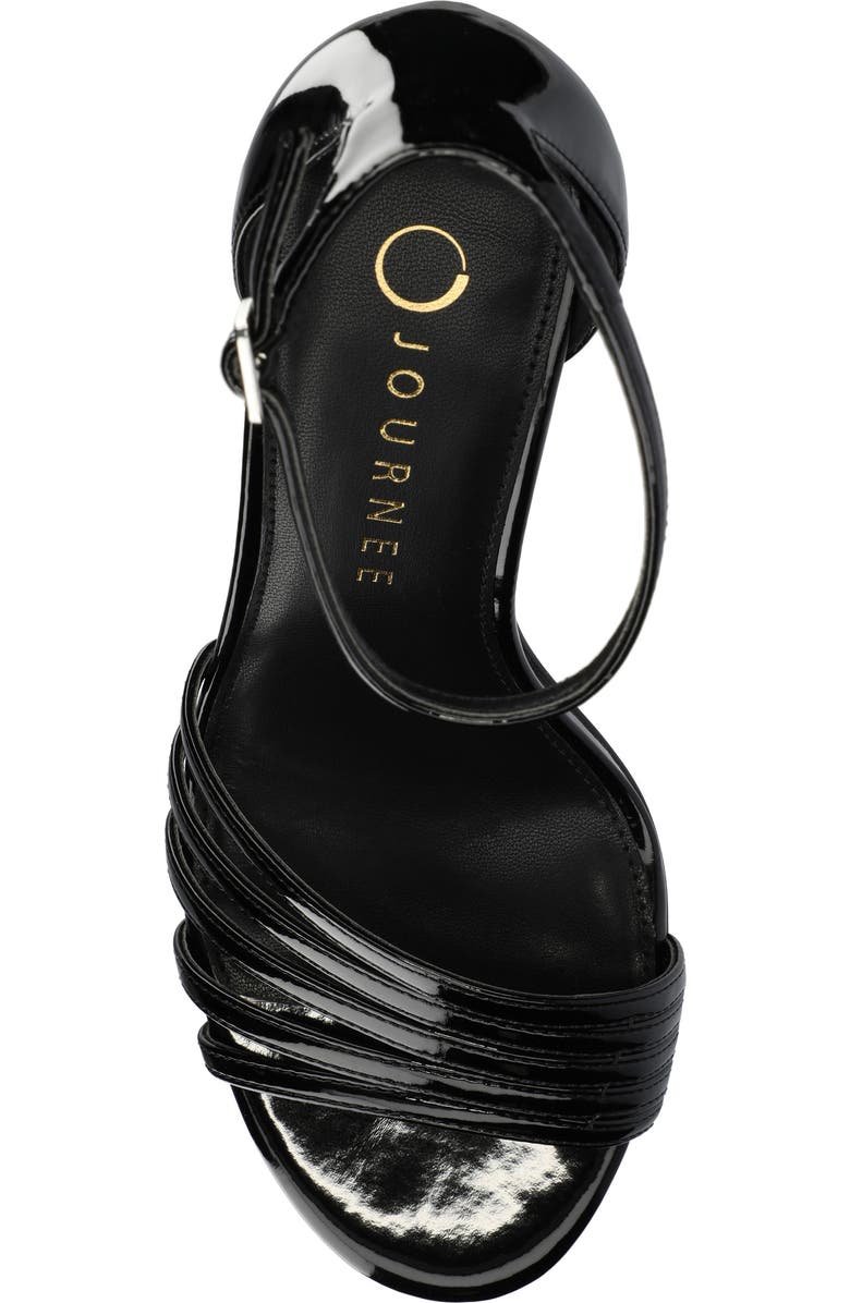Journee Collection Felicity Ankle Strap Stiletto Sandal, Alternate, color, Black Patent