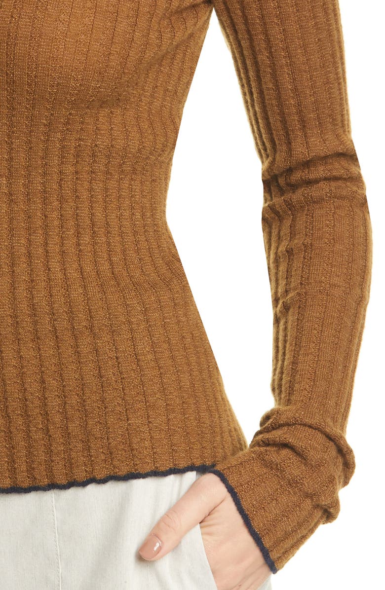 Vince Ribbed Cashmere Crewneck Sweater, Alternate, color, 