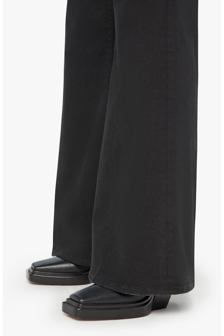 Lil' Twister Sneak High Waist Flared Wide Leg Jeans, Alternate, color, PITCH