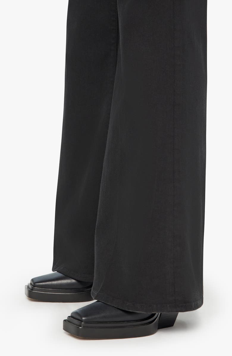 MOTHER Lil' Twister Sneak High Waist Flared Wide Leg Jeans, Alternate, color, Pitch