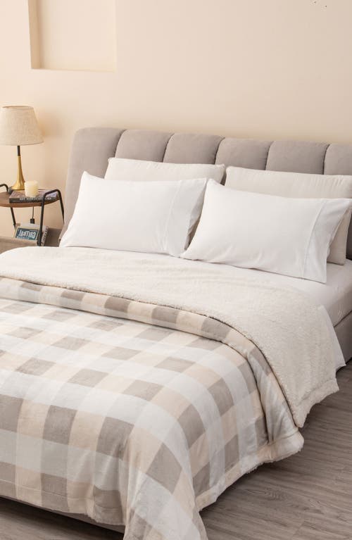 Woven & Weft Reversible Faux Shearling Throw Blanket