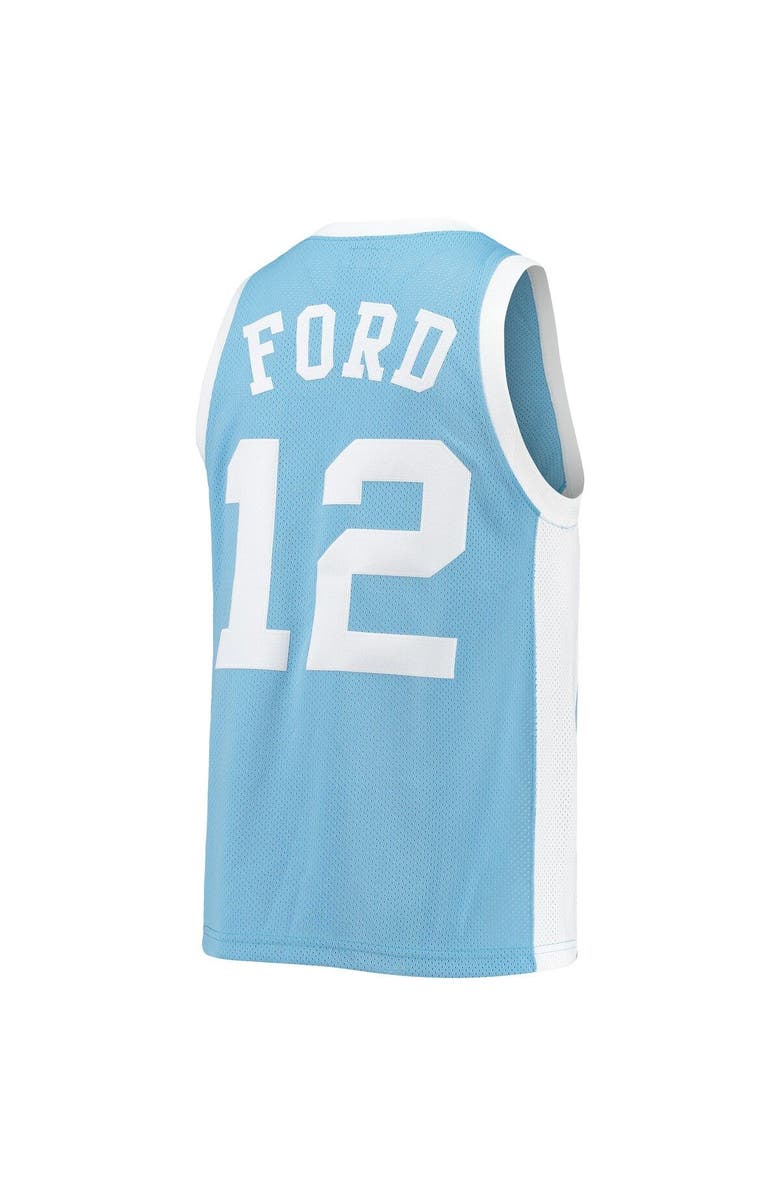 Retro Brand Men's Original Retro Brand Phil Ford Carolina Blue North Carolina Tar Heels Commemorative Classic Basketball Jersey, Alternate, color, 