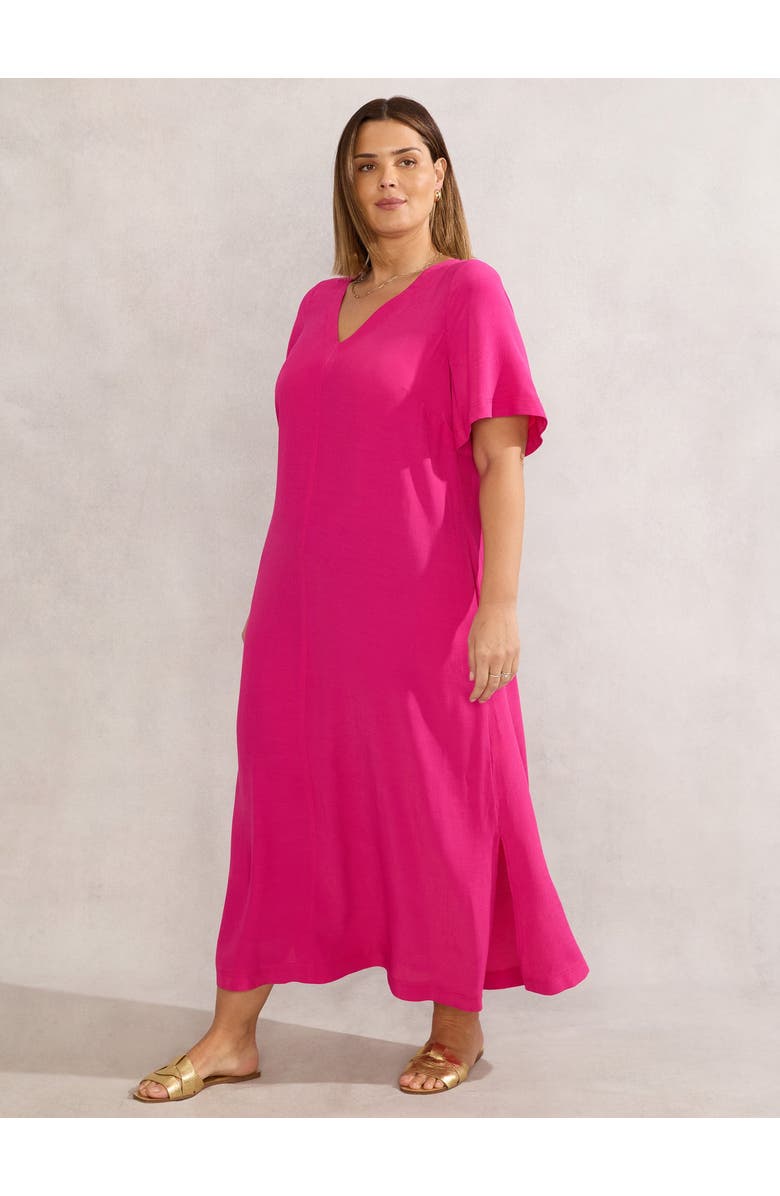 Live Unlimited V-Neck Dress, Alternate, color, Raspberry