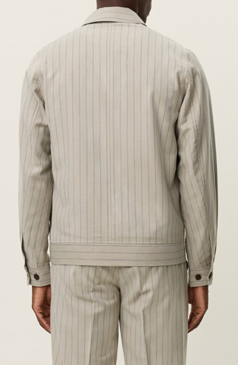 Les Deux Como Pinstripe Coach Jacket, Alternate, color, Dark Sand