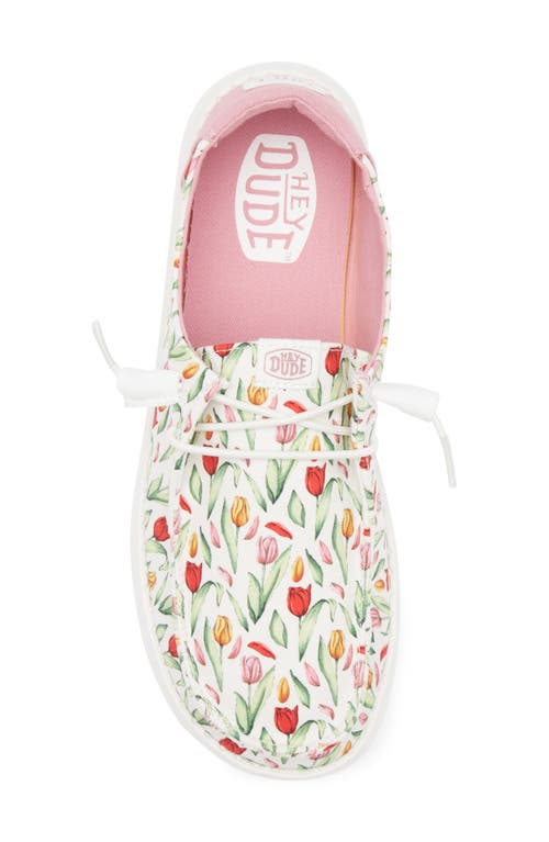 Hey Dude Wendy Tulip Sneaker In Tulip/pink