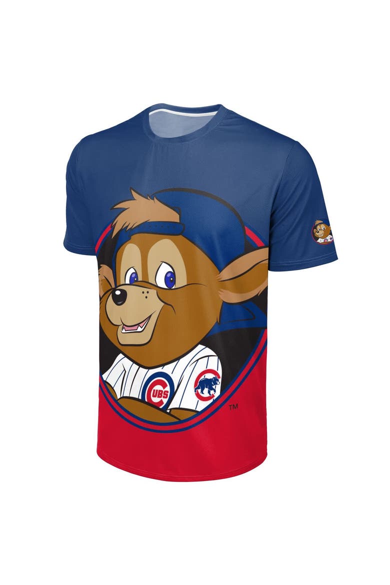 Men's FOCO Royal/Red Chicago Cubs Big Logo Mascot T-Shirt, Alternate, color, Royal