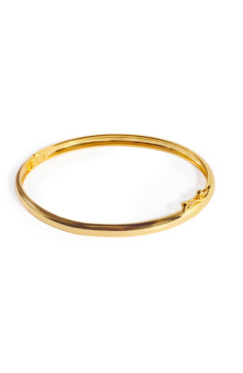 ZARUX Lumiere Gold Bangle, Alternate, color, Yellow Gold