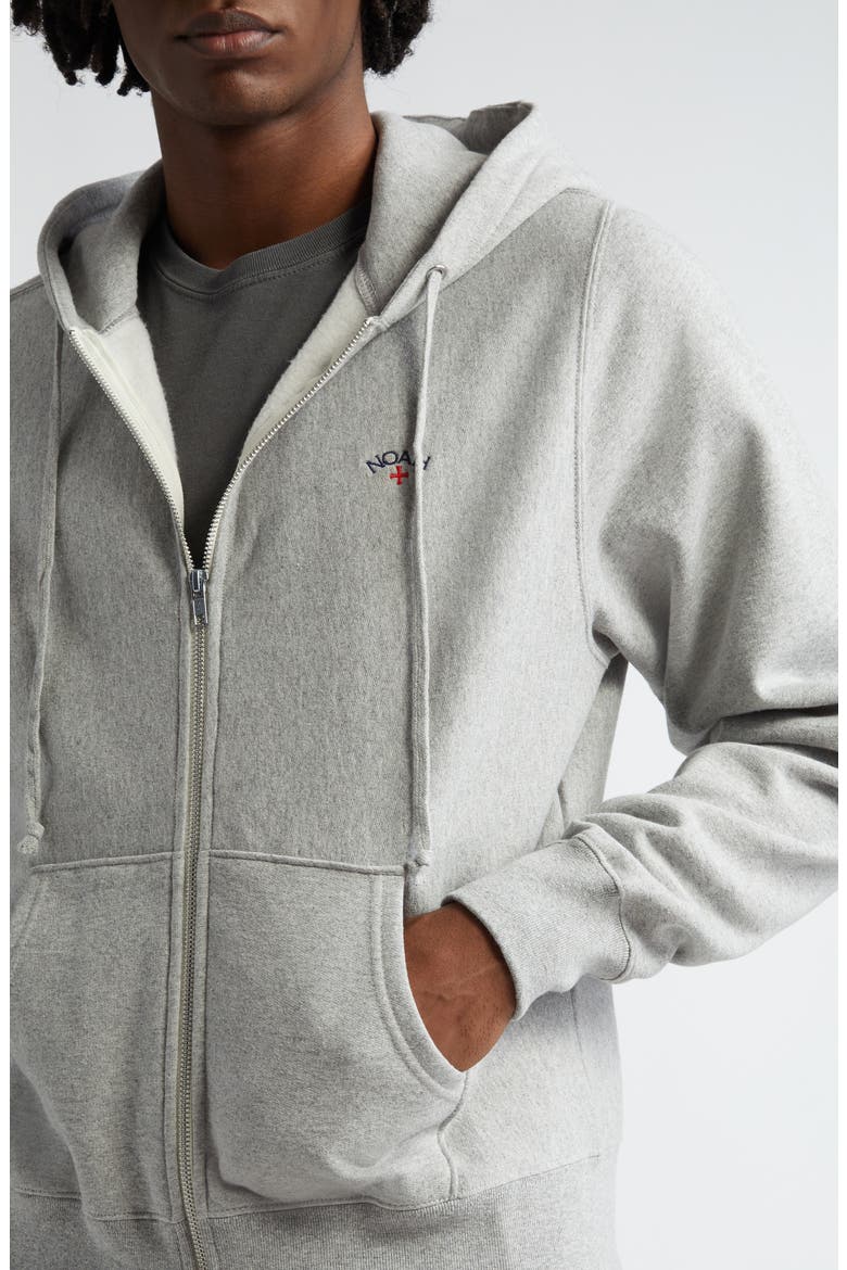 Lightweight Cotton Zip Hoodie, Alternate, color, HEATHER GREY