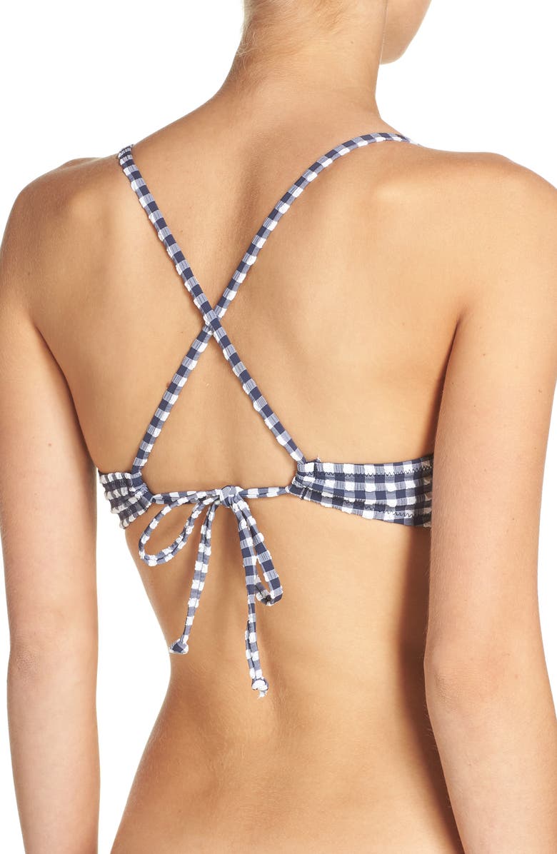 J.Crew French Cross Back Bikini Top, Alternate, color, 