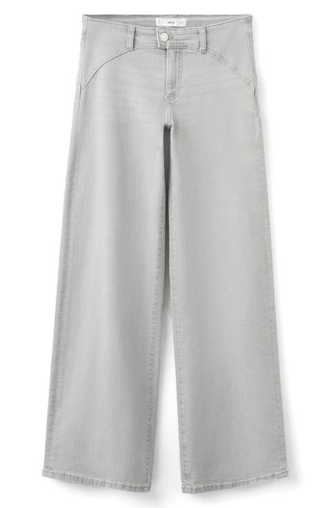 Low Rise Wide Leg Jeans