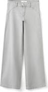 MANGO TEEN Low Rise Wide Leg Jeans