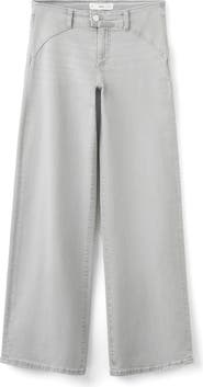 MANGO TEEN Low Rise Wide Leg Jeans