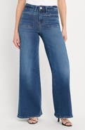 Good American Soft-Tech Good Waist Palazzo Jeans