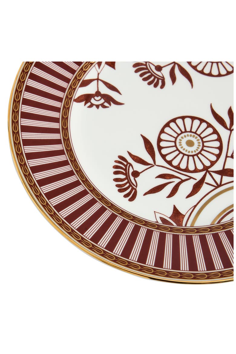 Red Splendor 22K Gold Accent Bone China Side Plate, Alternate, color, MULTI