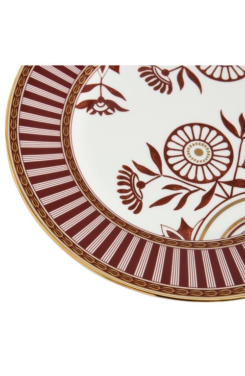 Wedgwood Red Splendor 22k Gold Accent Bone China Side Plate In Multi