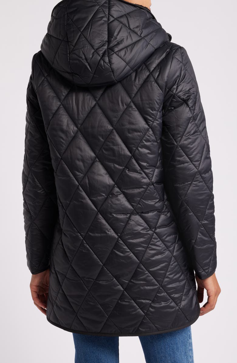 Lucky Brand Faux Shearling Lined Quilted Jacket, Alternate, color, 