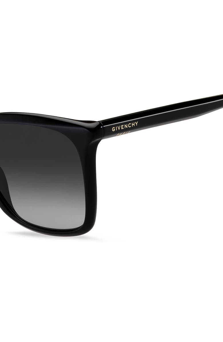 Givenchy 56mm Gradient Rectangle Sunglasses, Alternate, color,