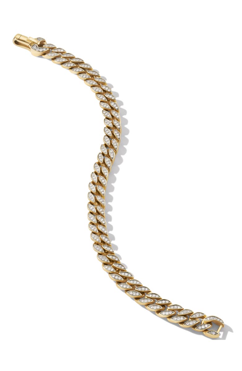 David Yurman Men's Pavé Diamond Curb Chain Bracelet, 8mm, Alternate, color, 