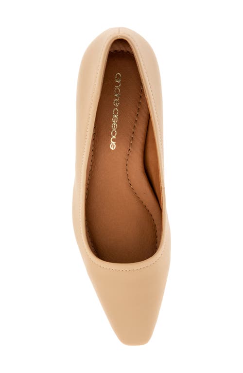 Andre Assous André Assous Amelia Block Heel Pump In Gold