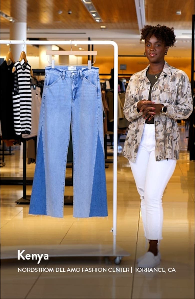 Le Baggy Palazzo High Waist Wide Leg Jeans, sales video thumbnail