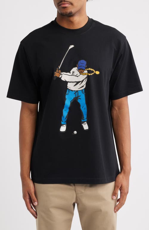 Eastside Golf Double Sided Swingman Graphic T-shirt In Black